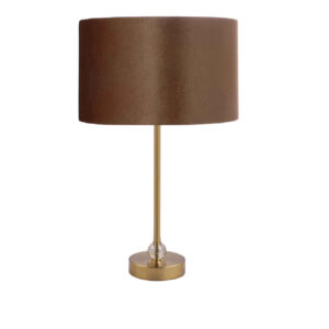 Neuheit Tischlampe mit Trommel-Lampenschirm Design in Braun
