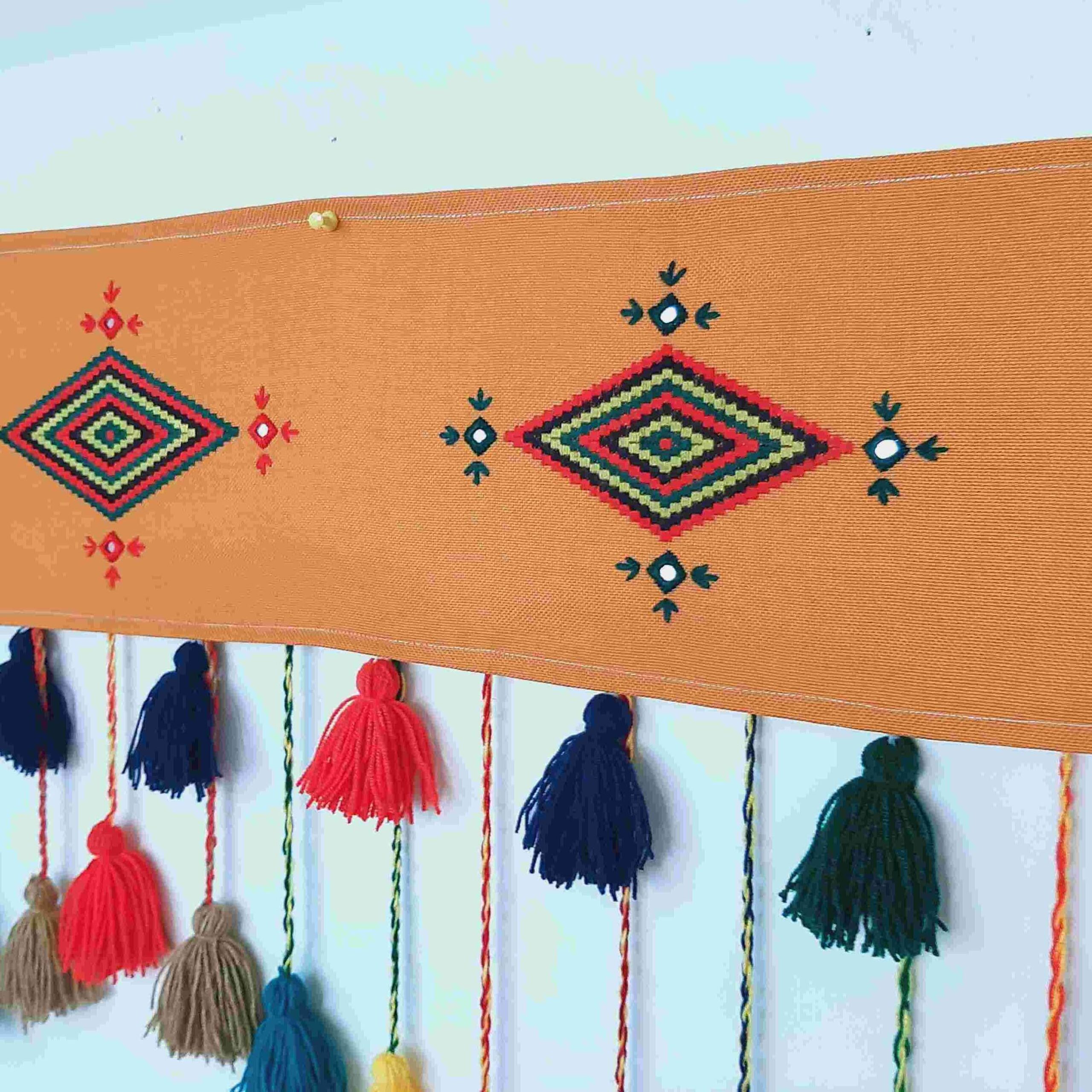 Persischer DIY-Quasten-Wandbehang Traditionell Handgefertigt Modell Dara