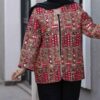 Persischer bestickter Manto mit geometrischem Design für Frauen