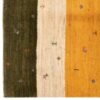 Authentischer echter persischer Gabbeh-Wollteppich handgewebt in Fars mit Rand orange