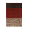 Original persischer Gabbeh-Wollteppich handgewebt in Fars mit Rand rot