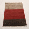 Original persischer Gabbeh-Wollteppich handgewebt in Fars mit Rand rot
