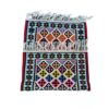Persischer Kelim Teppich mit Seide original handgewebt Qashqai in Ardabil blau