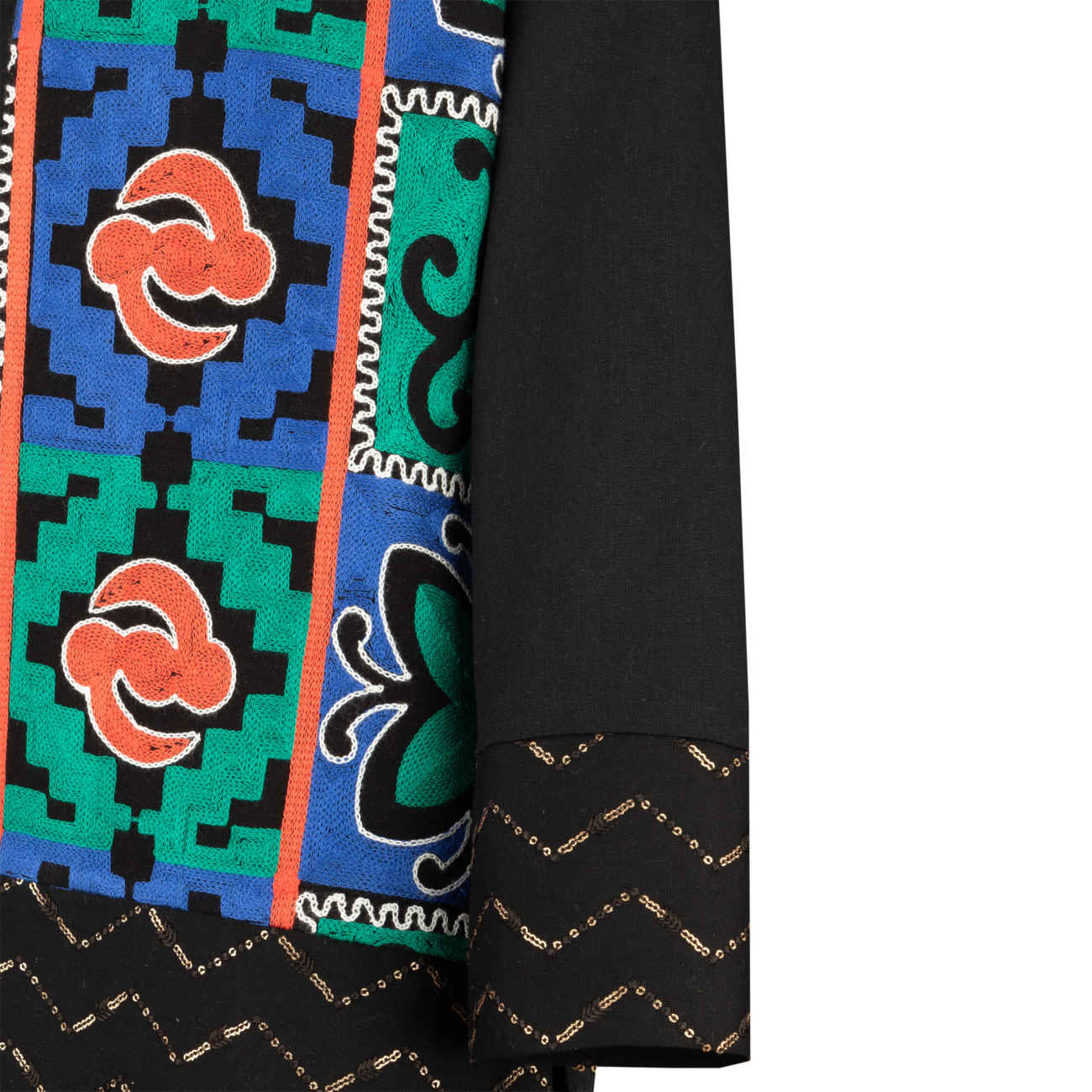 Persischer Leinen Manto, schick und bequem in Schwarz