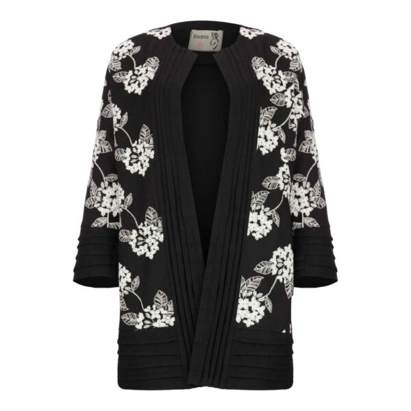 Persischer Leinen Manto für jede Gelegenheit in Schwarz