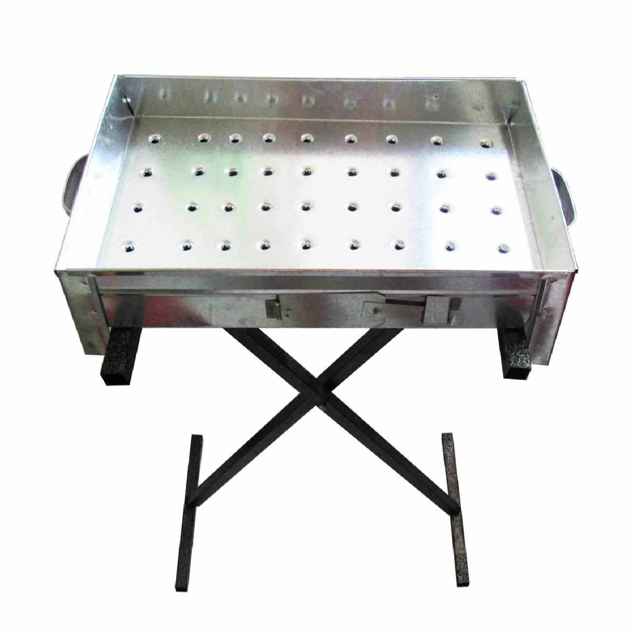 Persischer Mangal Tragbarer Holzkohlegrill mit Untergestell für Outdoor-Kochen