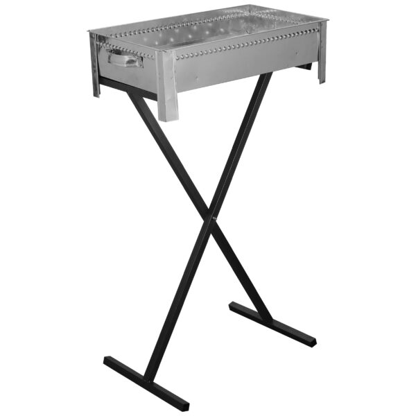 Persischer Mangal Tragbarer Holzkohlegrill mit Stahluntergestell