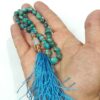 Persischer Rosenkranz mit Neyshabur-Türkis 33 Gebetsperlen Tasbih gefertigt