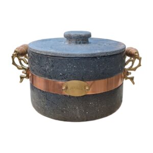 Persian Stein-Dizi-Topf mit Kupfer zum Kochen von Abgoosht – Modell Banou