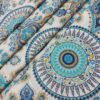 Persischer Termeh-Stoff verziert mit klassischem floralem Paisley-Design
