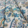 Persischer Termeh-Stoff verziert mit klassischem floralem Paisley-Design