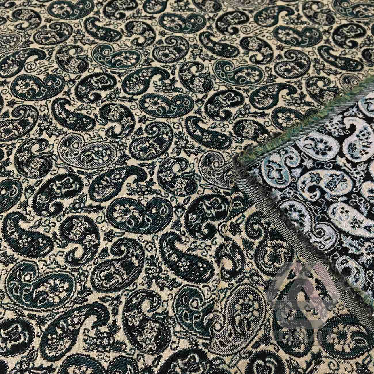 Persischer Termeh-Stoff elegant mit floralem Paisley-Design