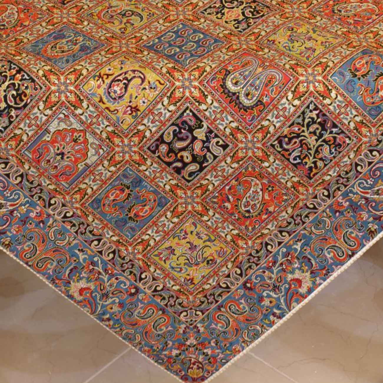 Persische Termeh Tischdecke Luxuriös Elegant mit Paisley Design