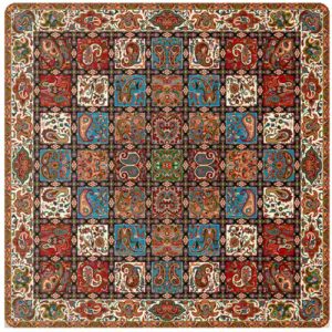 Persische Termeh Tischdecke Luxuriös mit Floral Paisley Design