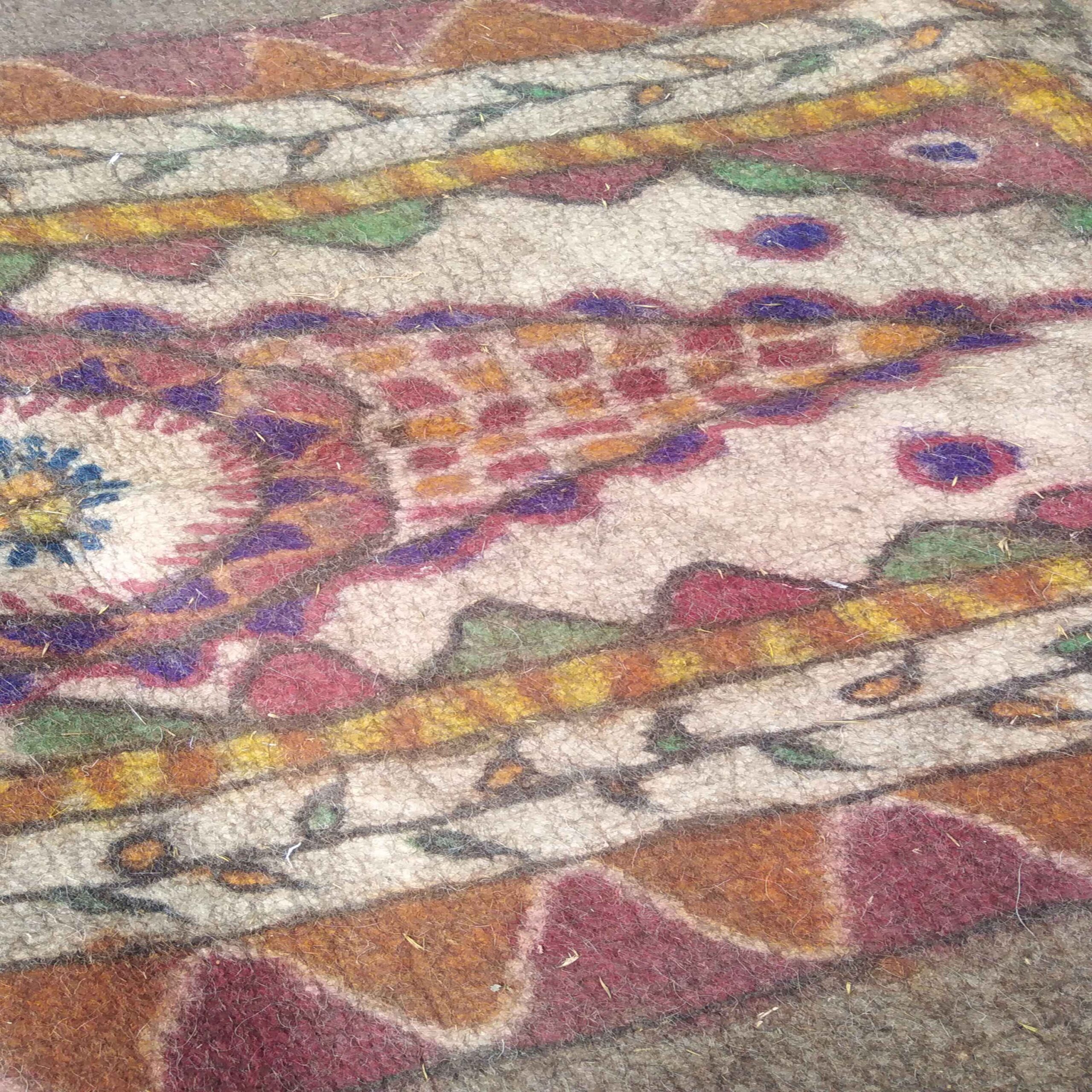 Persischer Wollfilzteppich 100% natürlich und handgefertigt Mersana