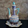 Set aus persischem Töpfer-Rosewater-Sprenger & Teller