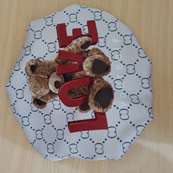 Seiden-Satin Schlafmütze für Haarschutz – Glatt mit Fantasie-Design