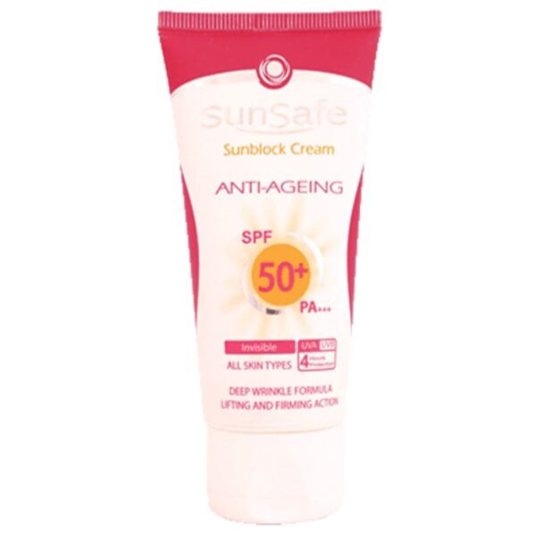 Sunsafe Anti-Aging Farbloser Sonnenschutz SPF50 für alle Hauttypen, 50 ml