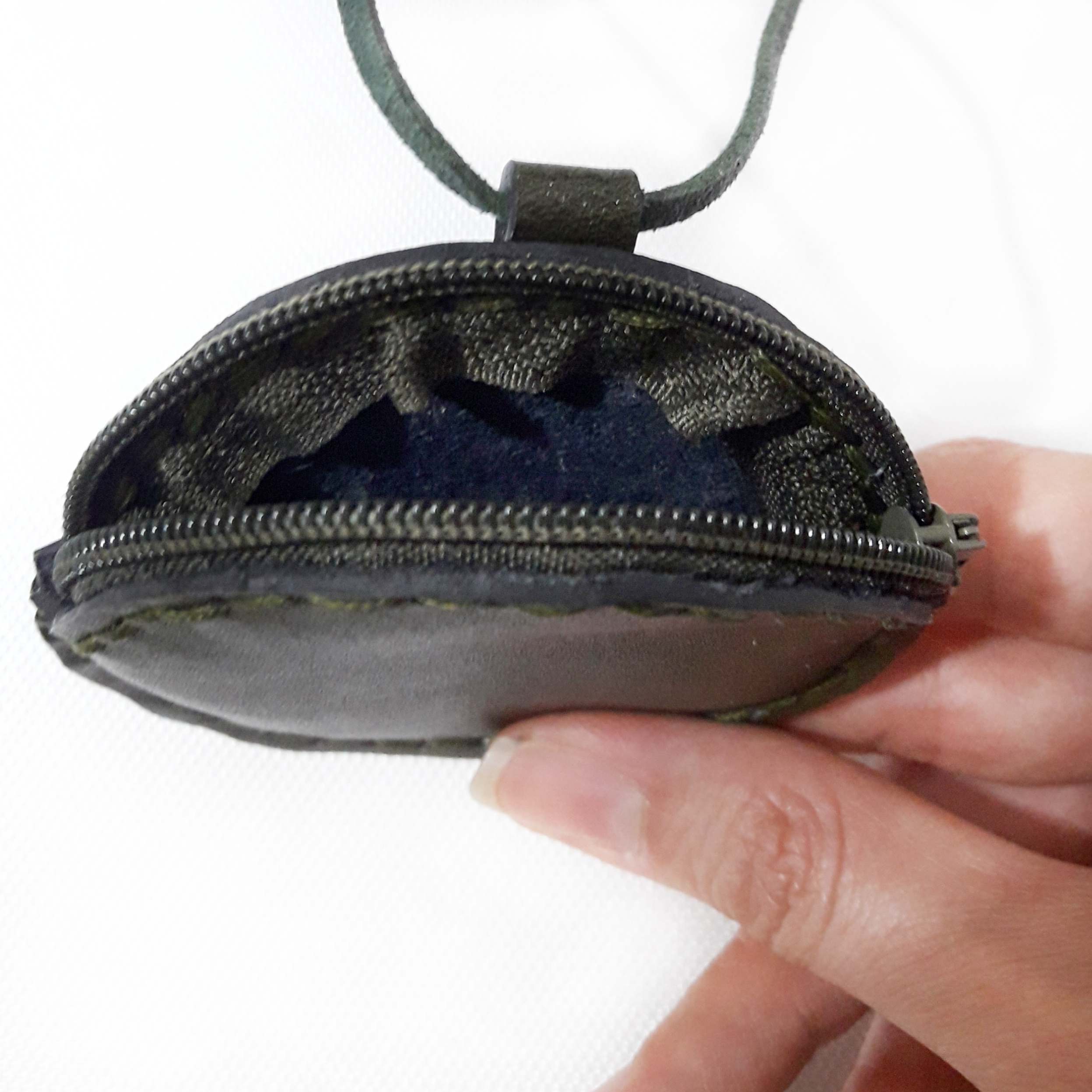 Taweez Hals Beutel – Natürliches Leder Amulett Halter – Authentisches Hals Accessoire