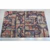 Vintage persischer handgeknüpfter Patchwork-Teppich geometrisch