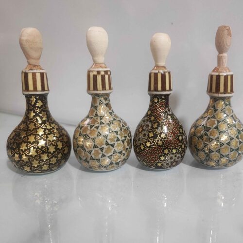 Holzener Persischer Surma Dani Kohl Khatamkari Halter (x4)