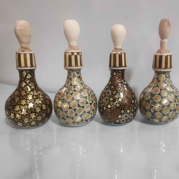 Holzener Persischer Surma Dani Kohl Khatamkari Halter (x4)