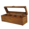 Teebeutel-Aufbewahrungsbox aus Holz im klassischen Stil