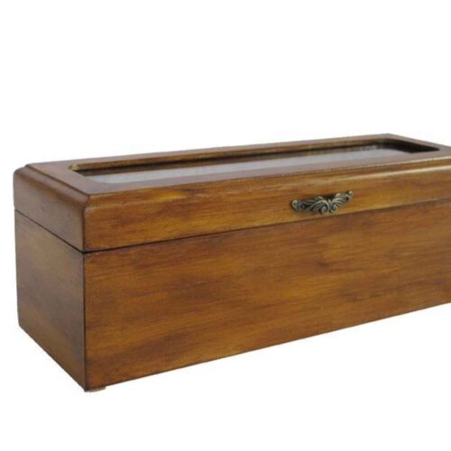 Teebeutel-Aufbewahrungsbox aus Holz im klassischen Stil
