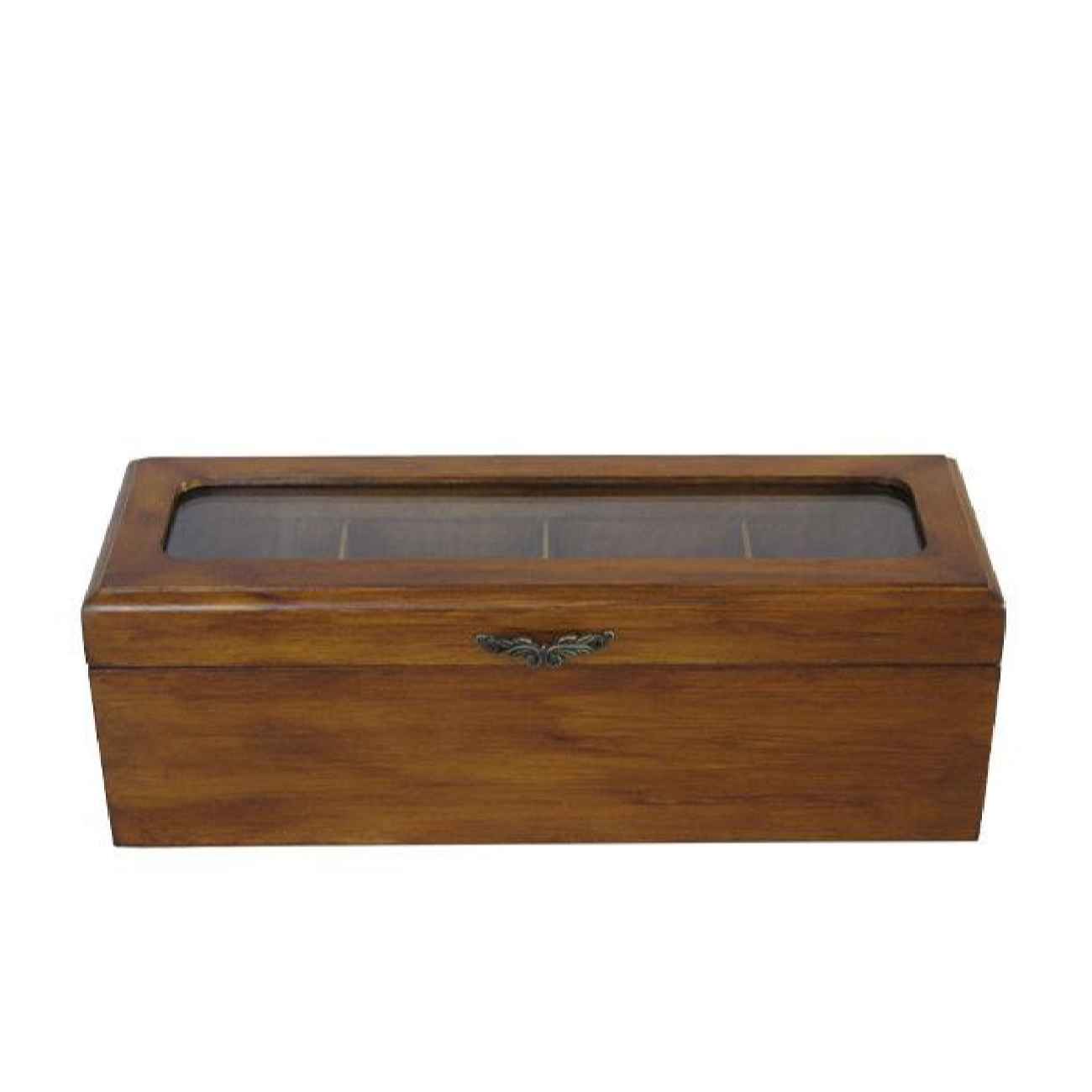 Teebeutel-Aufbewahrungsbox aus Holz im klassischen Stil