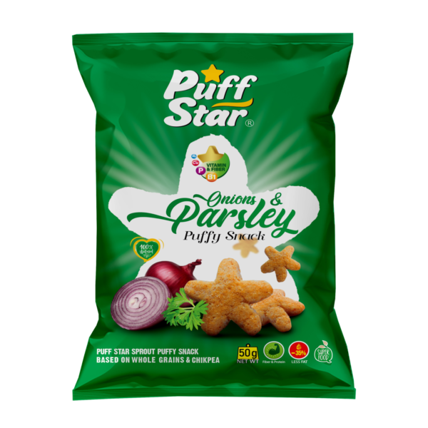 Iranischer Sooyegh – Puff-Legumensnack mit Zwiebel- und Petersiliengeschmack, 50 g (10x)