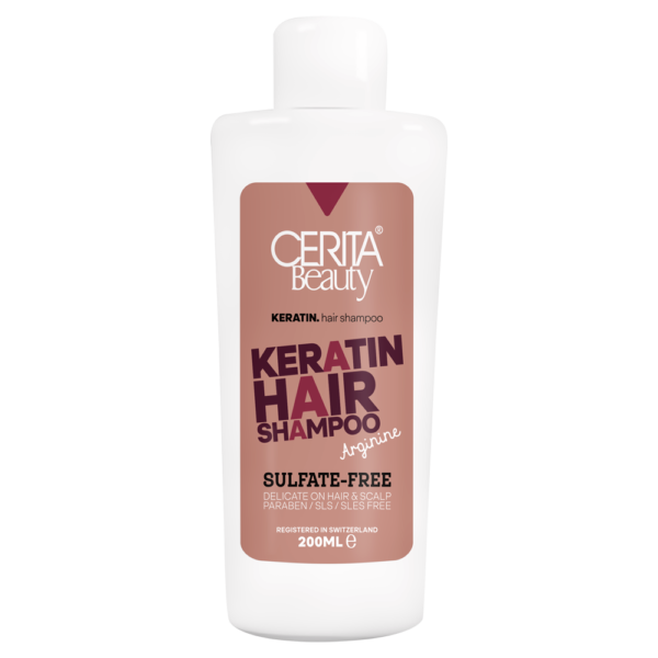 Cerita Beauty Keratin Shampoo – 200 ml für seidig glattes Haar (x4)