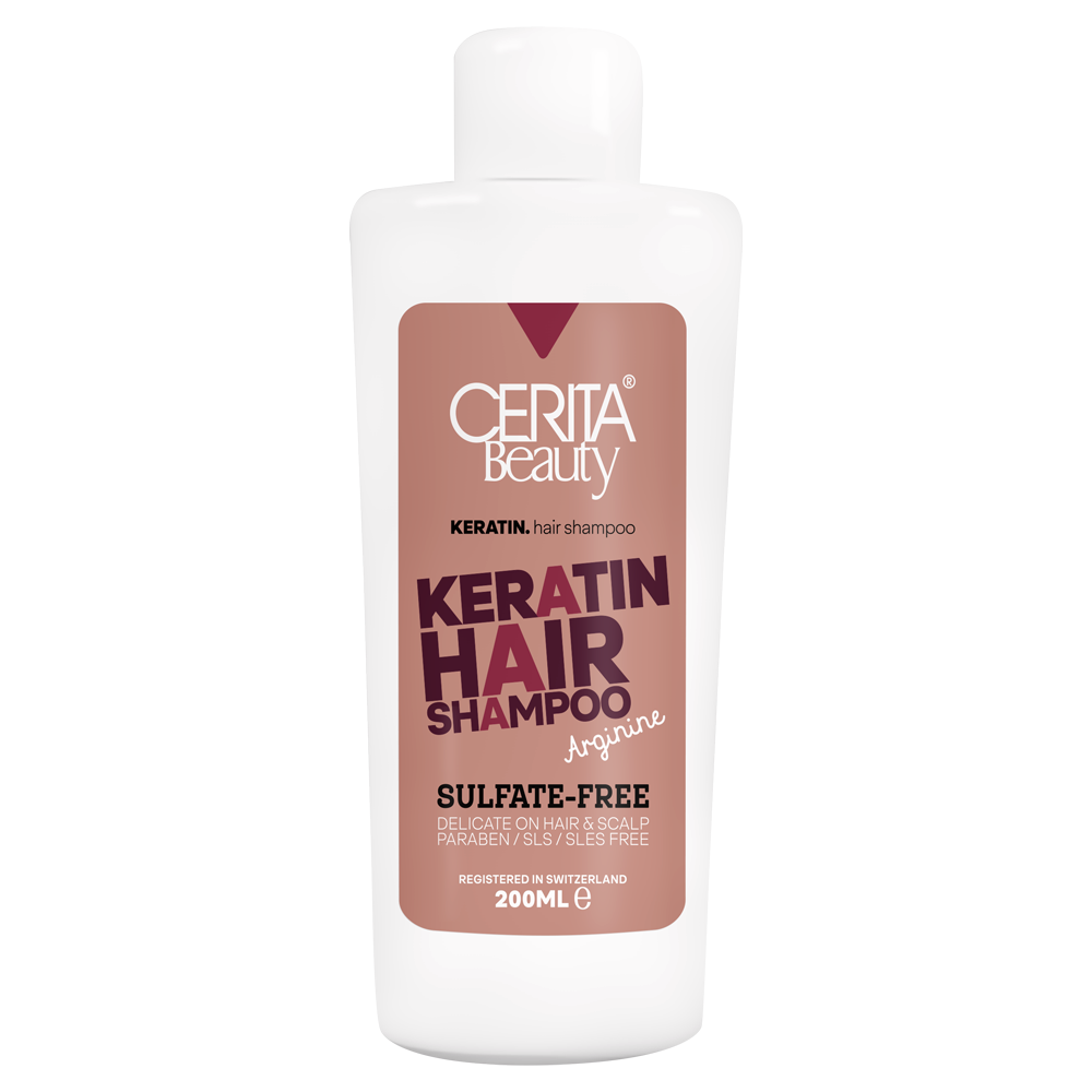 Cerita Beauty Keratin Shampoo – 200 ml für seidig glattes Haar (x4)