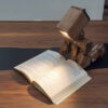 Holz Schreibtischlampe Handgefertigt und verstellbar Robolight Modell