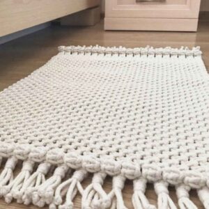 Handgefertigter persischer Makramee-Boden-Teppich