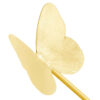 Messing Nussservierlöffel mit Schmetterlings-Design in Gold