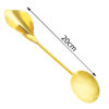 Messing Nussservierlöffel mit Blumen-Design in Gold