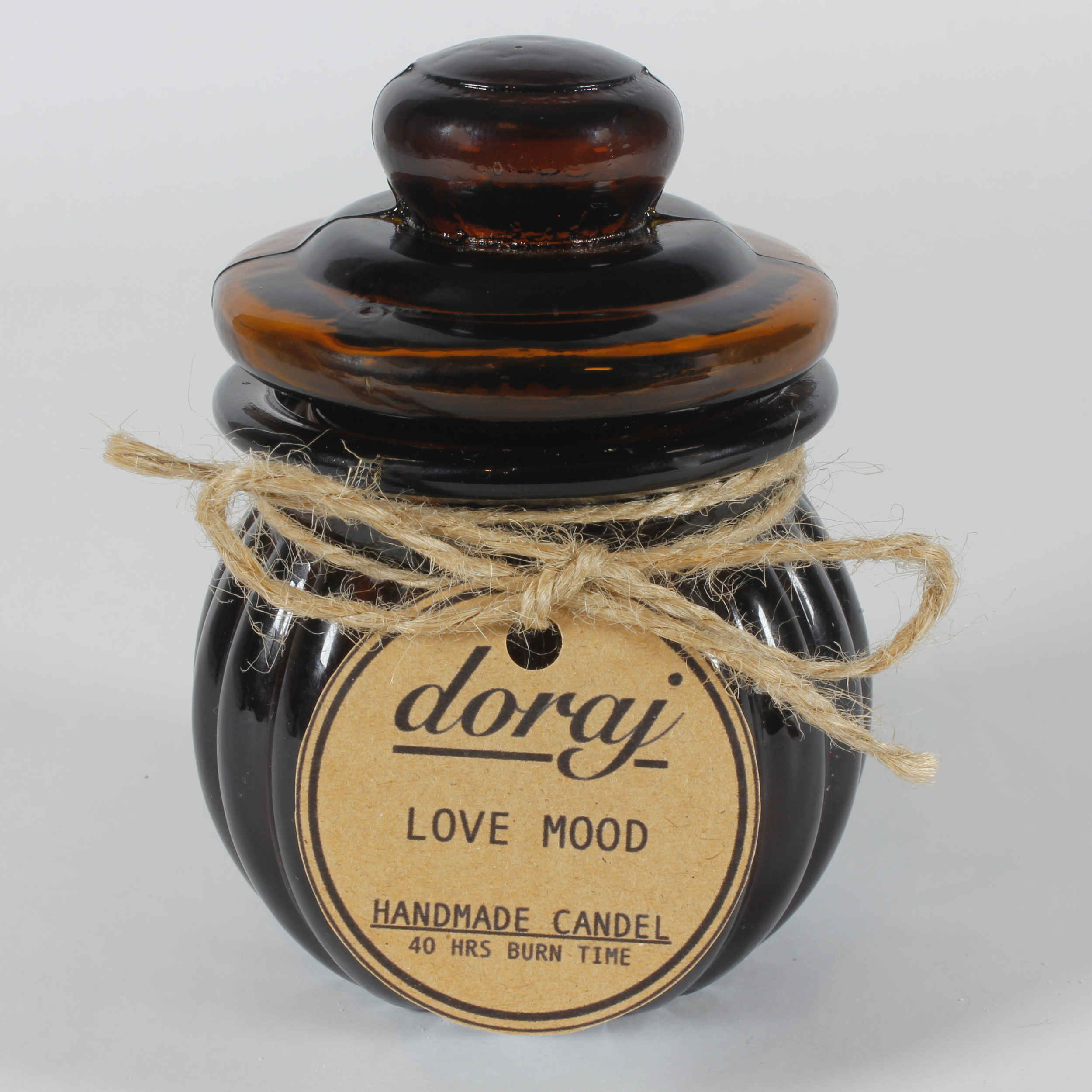 Dekorative Kerzenjar in Braun – Ideal als Geschenk & Dekoration