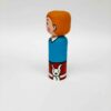 Dekorative Holz-Peg-Puppe: Tintin & Snowy Modell