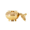 Elegante Messing-Zuckerschale mit filigranem Deckel