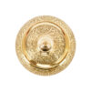 Elegante Messing-Zuckerschale mit filigranem Deckel