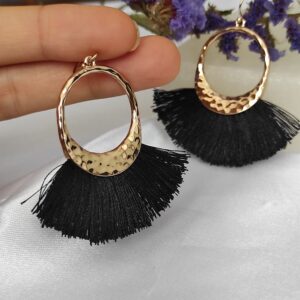 Elegante Macrame Ohrringe mit Anhänger