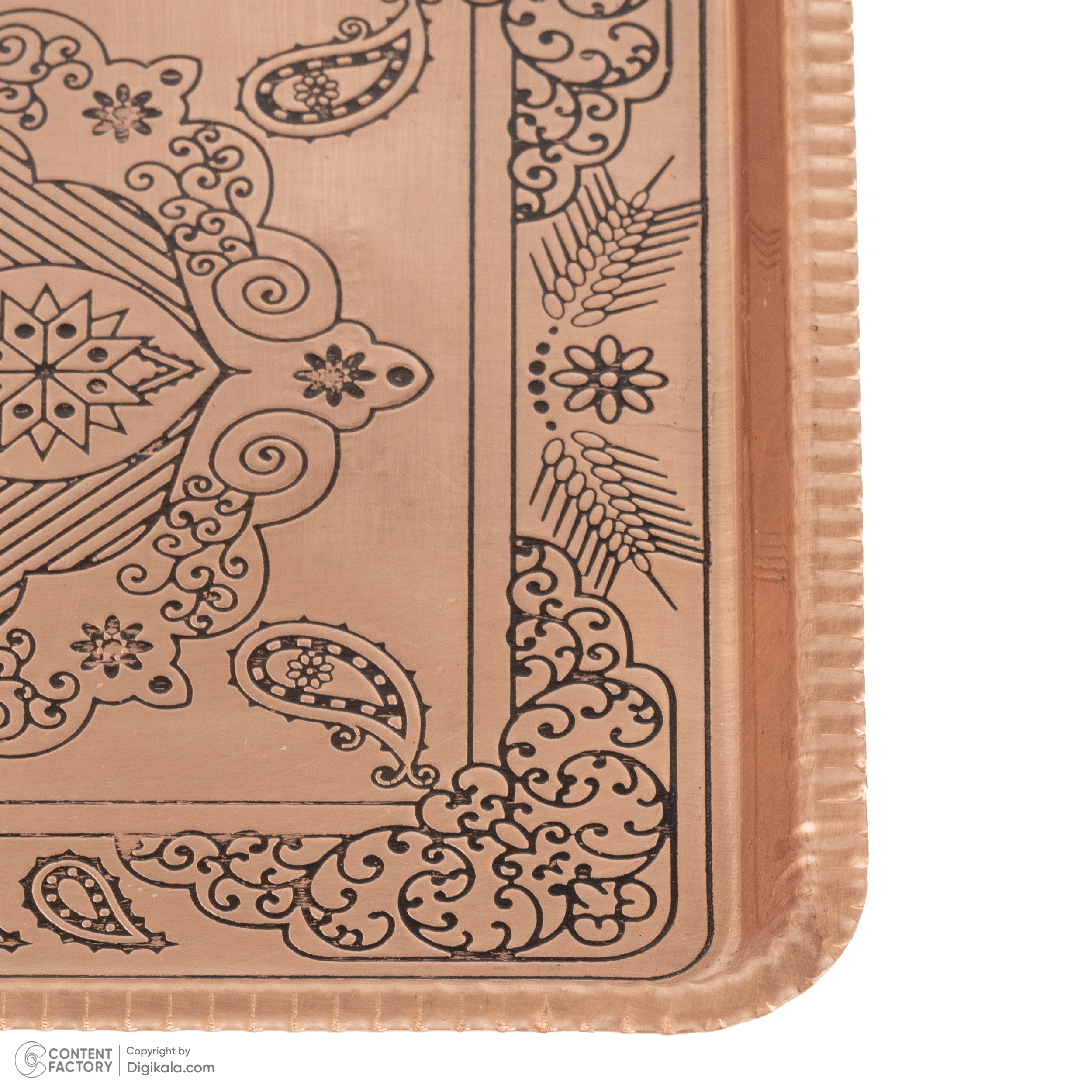 Elegantes Kupfer-Serviertablett, schick & luxuriös