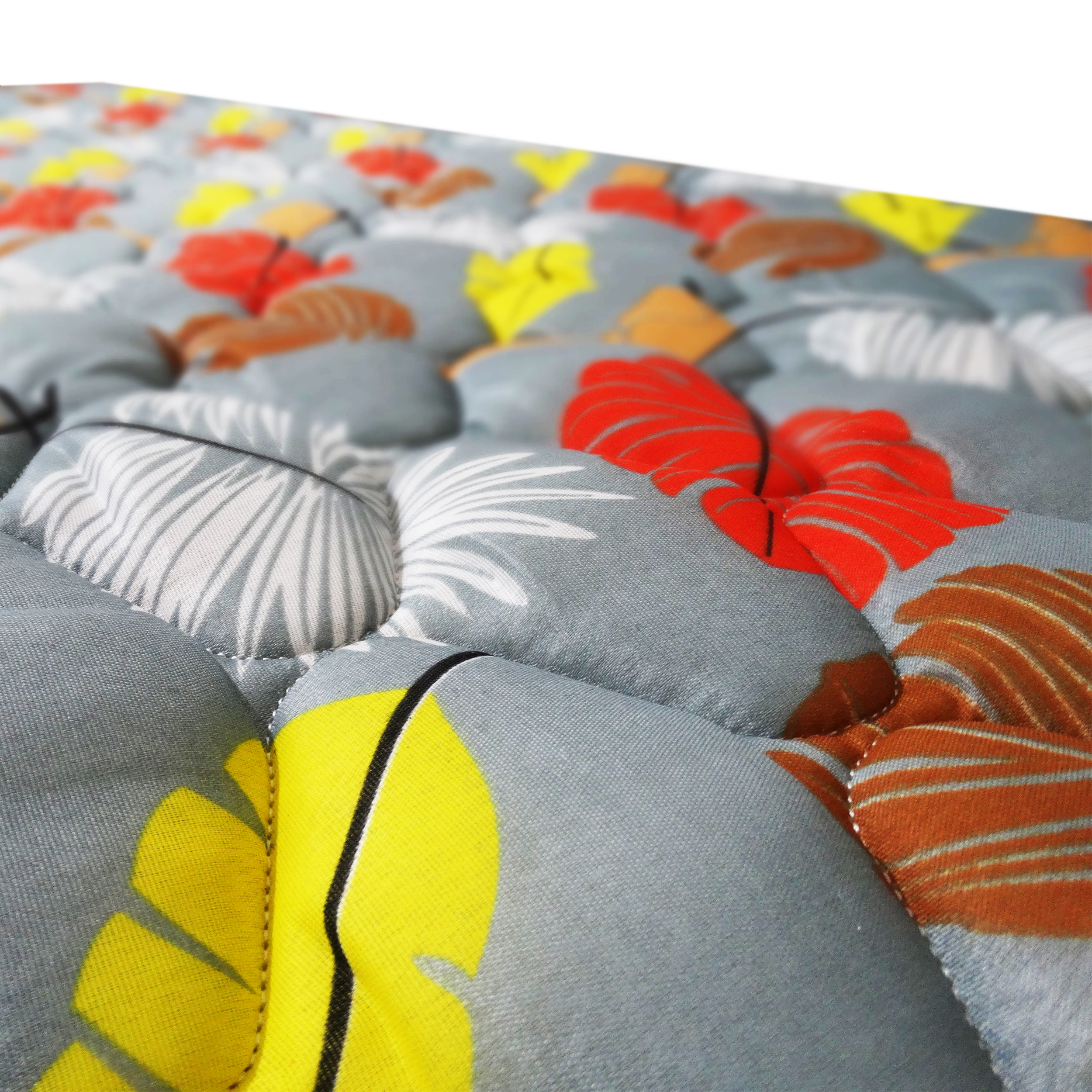 Elegante Bodenschlafmatratze Einzelgröße mit Blätterdesign