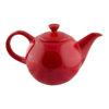 Elegante Porzellan-Servier-Teekanne in Rot