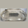 Elegantes Resin-Serviertablett, handbemalt mit Griffen