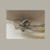 Elegantes Resin-Serviertablett, handbemalt mit Griffen