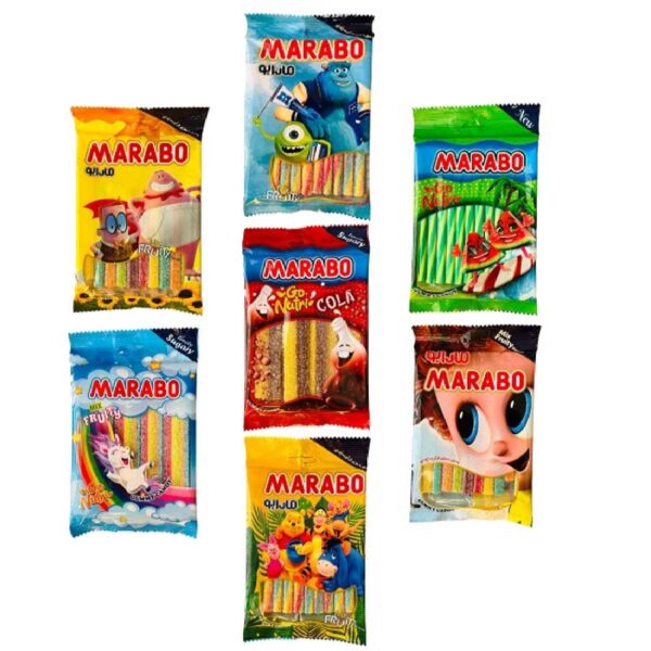 Halal Gummibonbons - Zuckerige Mischung - Marabo (Packung mit 7)