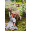 Handgeknüpfter persischer Bildteppich aus Tabriz, der The Joy of Spring von Arthur John Elsley darstellt