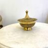 Handgefertigte Messing-Zuckerschale mit sicherem Deckel