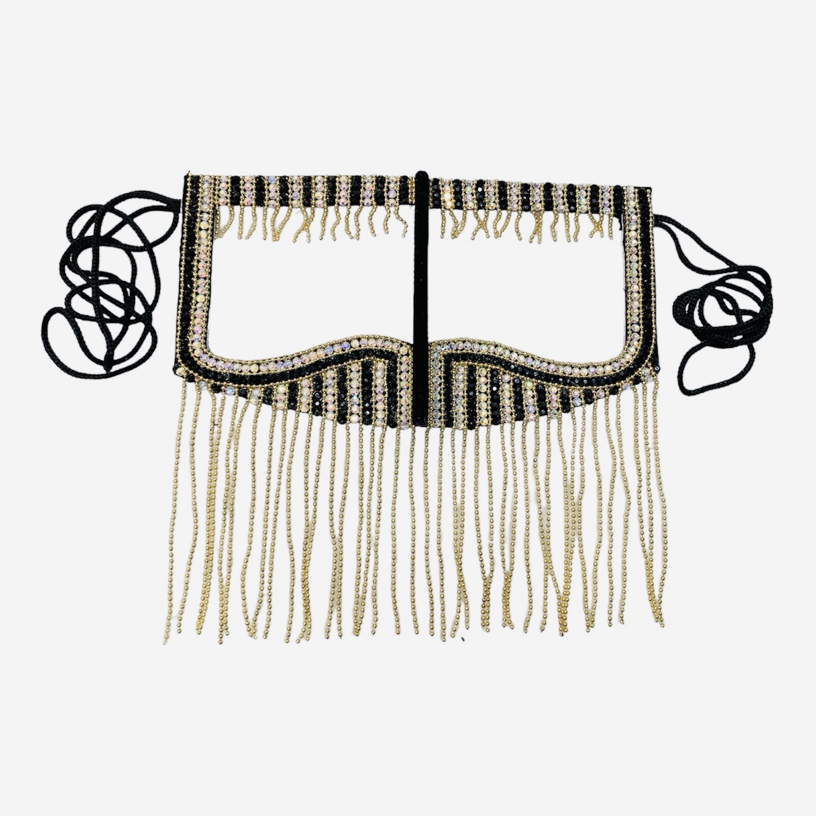 Handgefertigte Strass-Omani Burka – Golf-Burqa in Rot